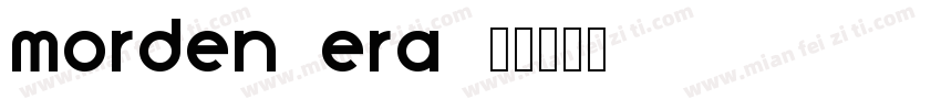 morden era字体转换